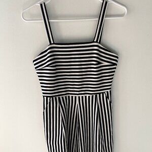 Black and White Brixon Ivy Stripped Mini Dress SIZE SMALL